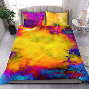 Colorful Bright Nebula Galaxy Star Bedding Set, Twin Duvet Cover,Multi Colored,Quilt Cover,Bedroom Set,Bedding Set,Pillow Cases Dorm Room