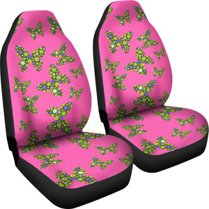 Colorful Butterfly 2 Front Car Seat Covers,Car Seat Covers,Car Seat Covers Pair,Car Seat Protector,Car Accessory,Front Seat Covers,