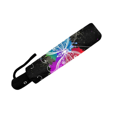 Image of Colorful Butterfly Auto-Foldable Umbrella (Model U04)