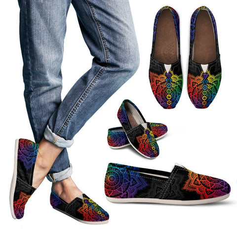 Image of Colorful Chakra Mandala Casual Shoes,Top Shoes,Running Shoes,Training Shoes,Colorful Low Top Shoe,Kids Shoe, Athletic Sneaker