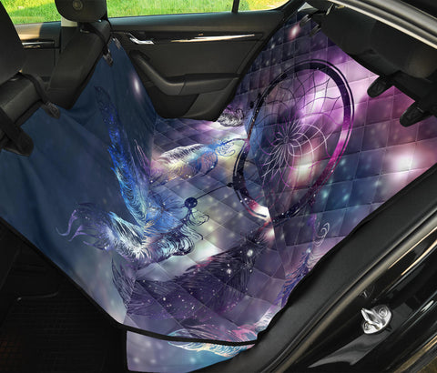 Image of Cosmic Dreamcatcher Nebula Design , Galaxy Space Car Back Seat Pet Covers,
