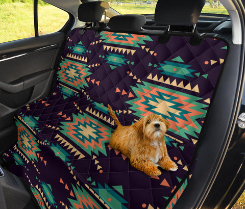 Image of Ethnic Bohemian Pattern with Boho Chic Aztec Design , Colorful Car Back Seat Pet