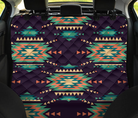 Image of Ethnic Bohemian Pattern with Boho Chic Aztec Design , Colorful Car Back Seat Pet