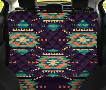 Ethnic Bohemian Pattern with Boho Chic Aztec Design , Colorful Car Back Seat Pet