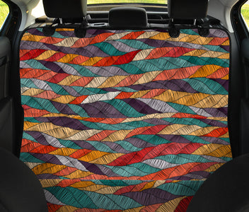Colorful Ethnic Boho Chic Pattern , Bohemian Design Car Back Seat Pet Covers,