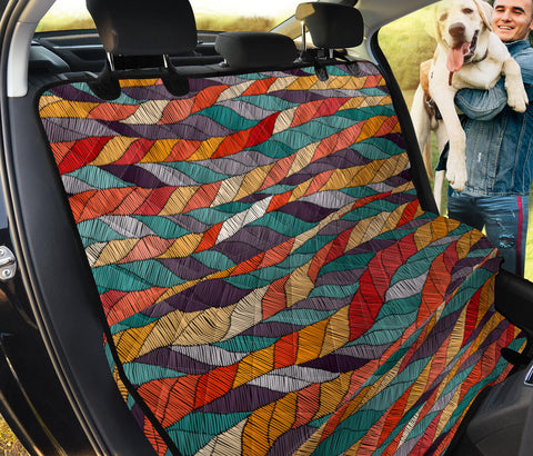 Image of Colorful Ethnic Boho Chic Pattern , Bohemian Design Car Back Seat Pet Covers,
