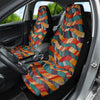 Boho Chic Ethnic Pattern Car Seat Covers, Colorful Bohemian Front Seat