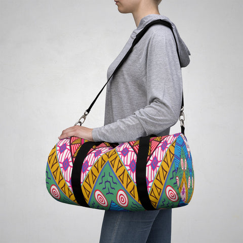 Image of Colorful Ethnic Tribal Duffel Bag, Weekender Bags/ Baby Bag/ Travel Bag/