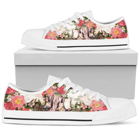 Image of Colorful Everlasting Garden Canvas Shoes,High Quality, Boho,Streetwear,All Star,Custom Shoes,Women's Low Top,Bright Colorful,Mandala shoes