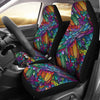 Colorful Feather Car Seat Covers,Car Seat Covers Pair,Car Seat Protector,Front Seat Covers,Seat Cover for Car, 2 Front Car Seat Covers