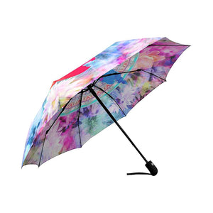Colorful Floral Buddha Unisex Umbrella, Custom Rain Umbrella,Rain Gear Weather,Colorful,Custom Umbrella