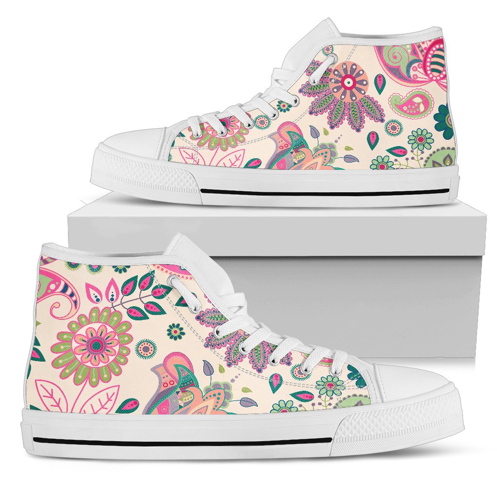 Buy TOPCROP White Sneaker with Floral Embroidery for Women at Amazon.in