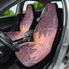 Colorful Floral Mandalas Car Seat Covers, Front Seat Protectors Pair, Auto