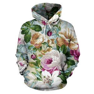 Colorful Flower Hippie Hoodie,Custom Hoodie, Bright Colorful, Fashion Wear,Fashion Clothes,Handmade Hoodie,Floral,Pullover Hoodie