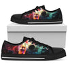 Colorful Galaxy Dog Low Tops Sneaker, Streetwear, Spiritual, Hippie, Canvas Shoes, Multi Colored, High Quality,Handmade Crafted, Boho,