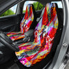 Graffiti Abstract Art Car Seat Covers, Colorful Front Seat Protectors Pair, Auto