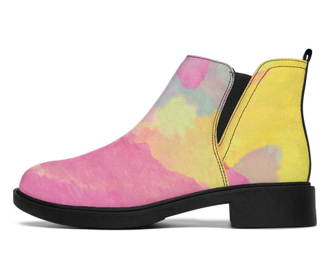 Image of Colorful Grunge Womens Fashion Boots,Women's Boots,Leather Boots Women,Handmade Boots,Biker Boots,Vegan Leather,Rain Boots,Handmade Boots