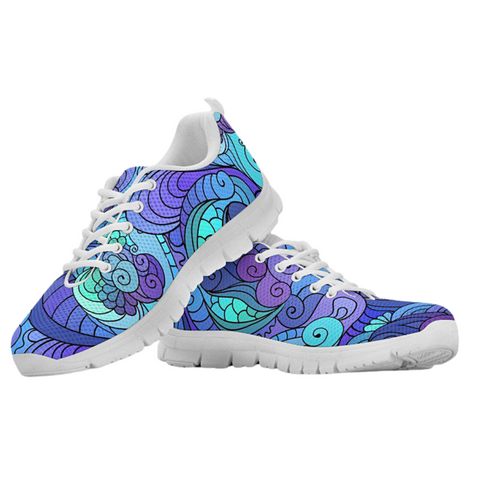 Image of Colorful Hippie Swirl Low Top Shoes, Shoes,Training Shoes, Shoes,Running Colorful,Artist Casual Shoes, Mens, Athletic Sneakers,Custom Shoe