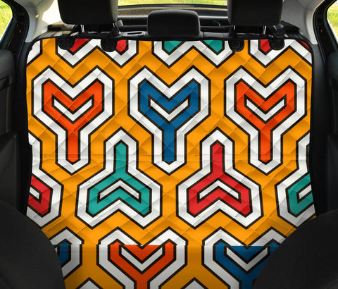 Image of Vibrant Keys Pattern , Abstract Art Car Back Seat Pet Covers, Stylish Seat