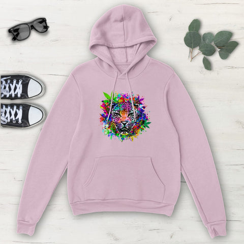 Image of Colorful Leopard Abstract Animal Multicolored Classic Unisex Pullover Hoodie,