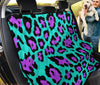 Colorful Leopard & Cheetah Animal Print , Vibrant Car Back Seat Pet Covers,