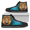 Colorful Lion High Tops Sneaker, Spiritual, High Quality,Handmade Crafted,Hippie,Multi Colored,Canvas Shoes,High Quality,Boho