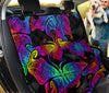 Magical Butterfly Art , Colorful Car Back Seat Pet Covers, Vibrant Backseat