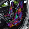 Magical Butterfly Car Seat Covers, Colorful Front Seat Protectors Pair, Auto