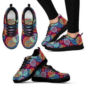 Colorful Mandala Abstract Shoes,Running Shoes,Training Shoes, Custom Shoes, Low Top Shoes, Womens, Kids Shoes, Shoes Casual Shoes