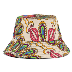Multicolored Peacock Mandala, Breathable Head Gear, Sun Block, Fishing Hat,