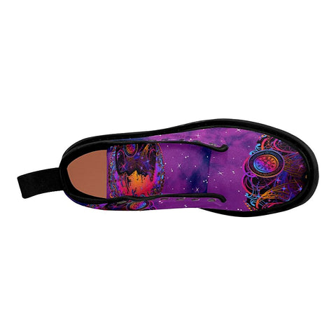 Image of Colorful Moon Women Boots Lolita Combat Boots,Hand Crafted,Multi Colored Boots