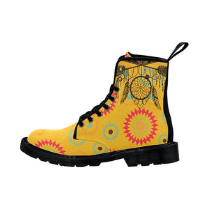 Colorful Native Elements Womens Boots, Rain Boots,Hippie,Combat Style Boots,Emo Punk Boots