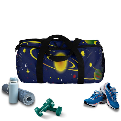 Image of Colorful Outter Space Duffel Bag, Weekender Bags/ Baby Bag/ Travel Bag/ Hospital
