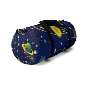 Colorful Outter Space Duffel Bag, Weekender Bags/ Baby Bag/ Travel Bag/ Hospital
