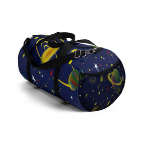 Colorful Outter Space Duffel Bag, Weekender Bags/ Baby Bag/ Travel Bag/ Hospital