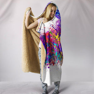 Colorful Owl Mandala Paint,Hooded blanket,Blanket with Hood,Soft Blanket,Hippie Hooded Colorful Throw,Vibrant Pattern Blanket,Blanket