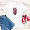 Colorful Owl Unisex T,Shirt, Mens, Womens, Short Sleeve Shirt, Graphic Tee,
