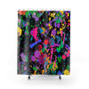 Colorful Paint Splatter Multicolored Shower Curtains, Water Proof Bath Decor |