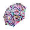 Colorful Paisley Custom Rain Umbrella,Rain Gear Weather,Colorful,Custom Umbrella,Parasol,Anti UV Umb Auto-Foldable Umbrella