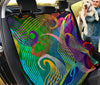 Paisley Style Pattern , Colorful Car Back Seat Pet Covers, Abstract Art Backseat