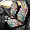 Colorful Pastel Sugar Skull Car Seat Covers,Car Seat Covers Pair,Car Seat Protector,Car Accessory,Front Seat Covers,Seat Cover for Car