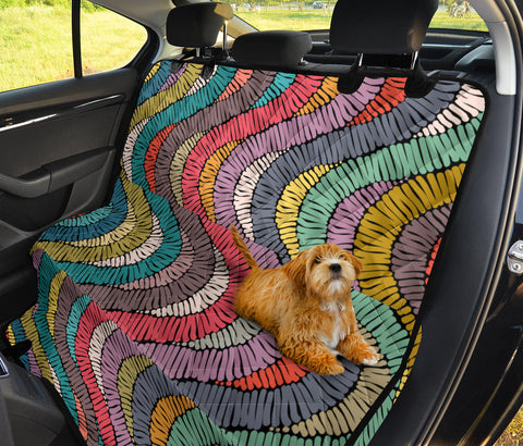 Image of Persian Ethnic Aztec Boho Chic Pattern , Colorful Car Back Seat Pet Covers,