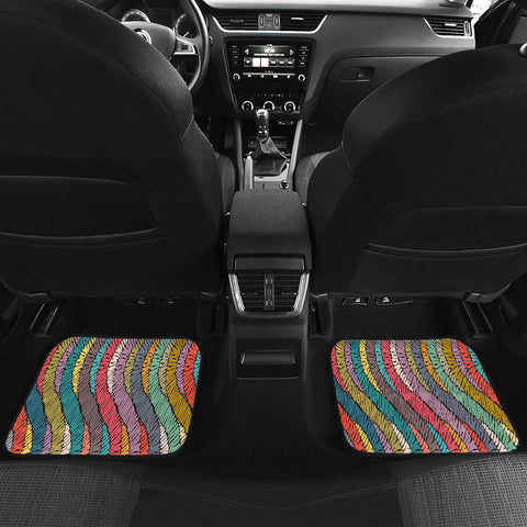 Image of Colorful Persian Ethnic Aztec Boho Chic Bohemian Pattern Car Mats Back/Front,