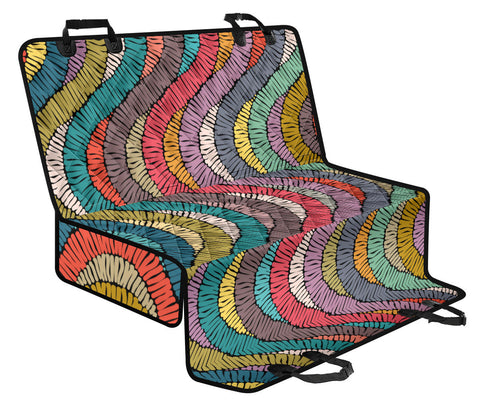 Image of Persian Ethnic Aztec Boho Chic Pattern , Colorful Car Back Seat Pet Covers,
