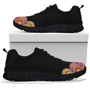Colorful Petal Women's Sneaker , Breathable, Custom Printed Hippie Style,