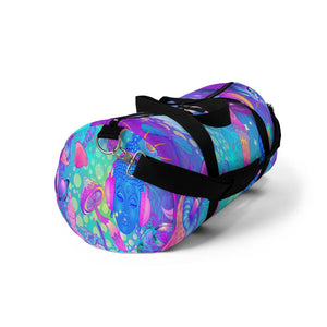 Colorful Psychadelic Hippie Buddha Duffel Bag, Weekender Bags/ Baby Bag/ Travel