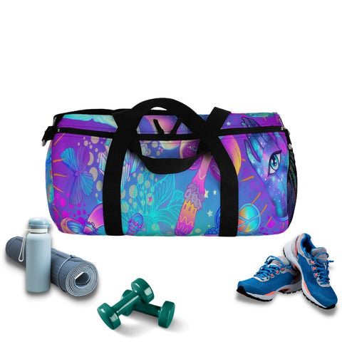 Image of Colorful Psychadelic Hippie Buddha Duffel Bag, Weekender Bags/ Baby Bag/ Travel