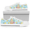 Colorful Puppy Floral Low Tops Sneaker, Hippie, Multi Colored, Spiritual, Boho,Streetwear,All Star,Custom Shoes,Women's Low Top,Bright