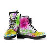 Women's Colorful Rainbow Butterfly Music Note Boots , Vegan Leather,