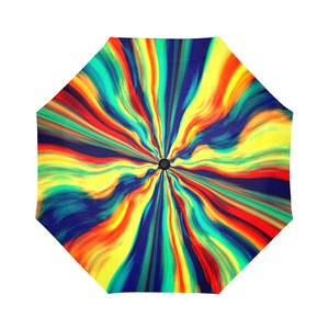 Colorful Rainbow Unisex Umbrella, Foldable Umbrella, Custom Rain Umbrella,Rain Gear Weather